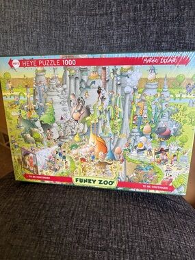 NEW Heye Funky Zoo * Jurassic Habitat * 1000 piece Jigsaw Puzzle
